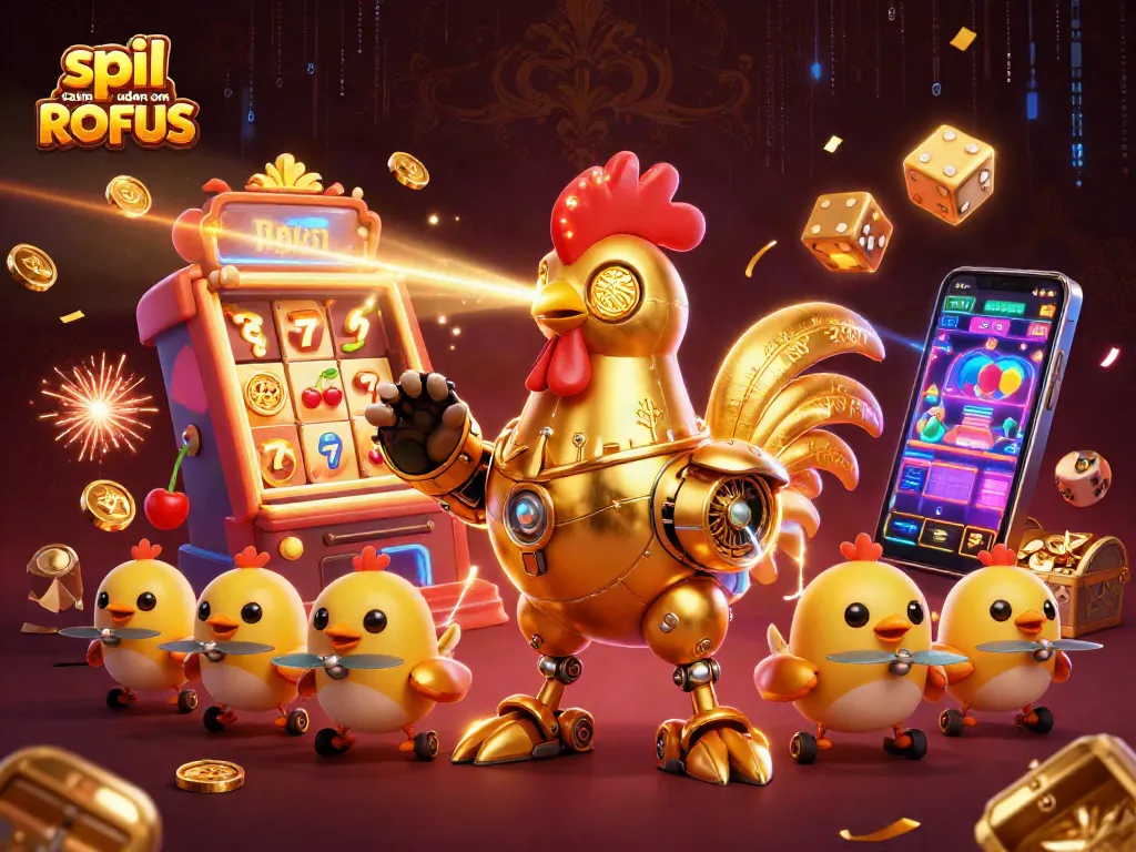 Play exciting games at spil casino uden om ROFUS featuring dynamic 3D characters and vibrant casino elements.