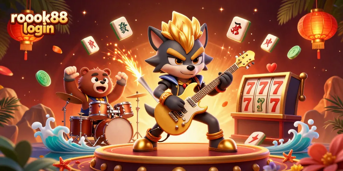 Experience the thrill of rokok88 login with animated gameplay and vibrant visuals in this casino scene.