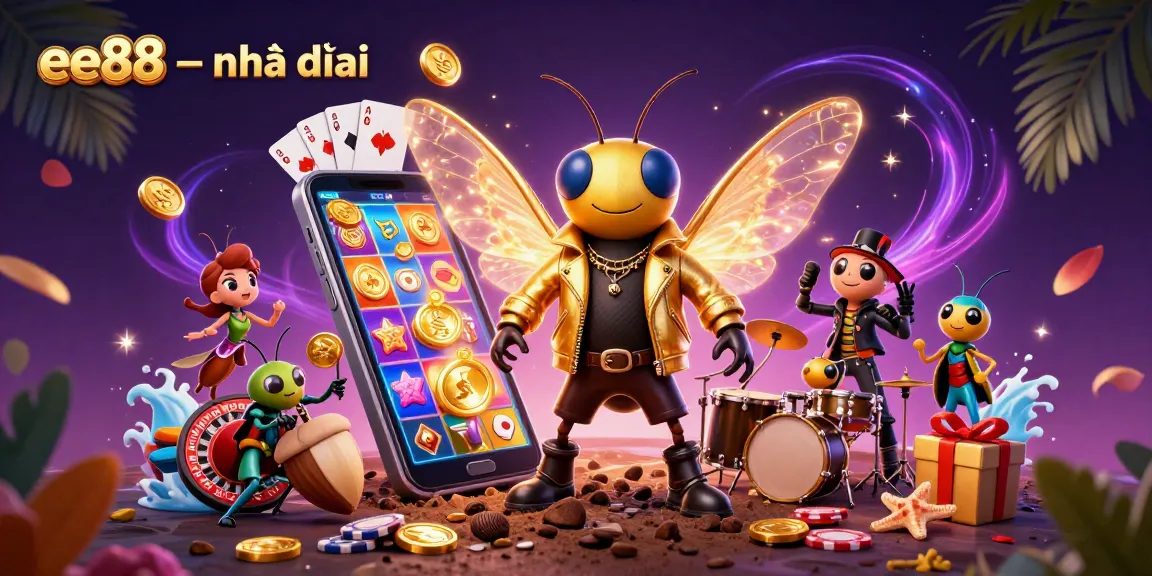 Get ready to win big with ee88 – nhà cái in an exciting casino-themed 3D illustration!