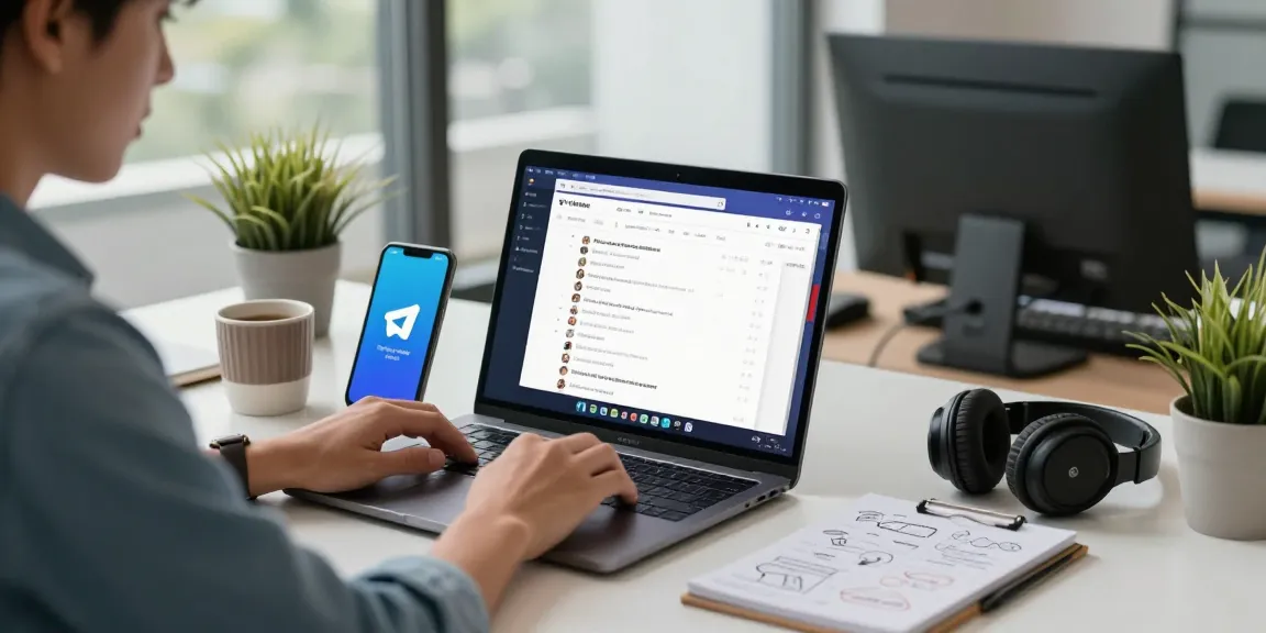 Utilizing Telegram Web Version for seamless communication in a modern workspace