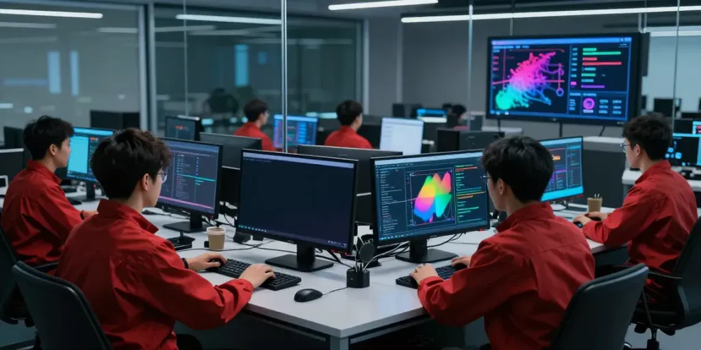 Red team assessment in cybersecurity involving advanced simulations and threat intelligence analysis.