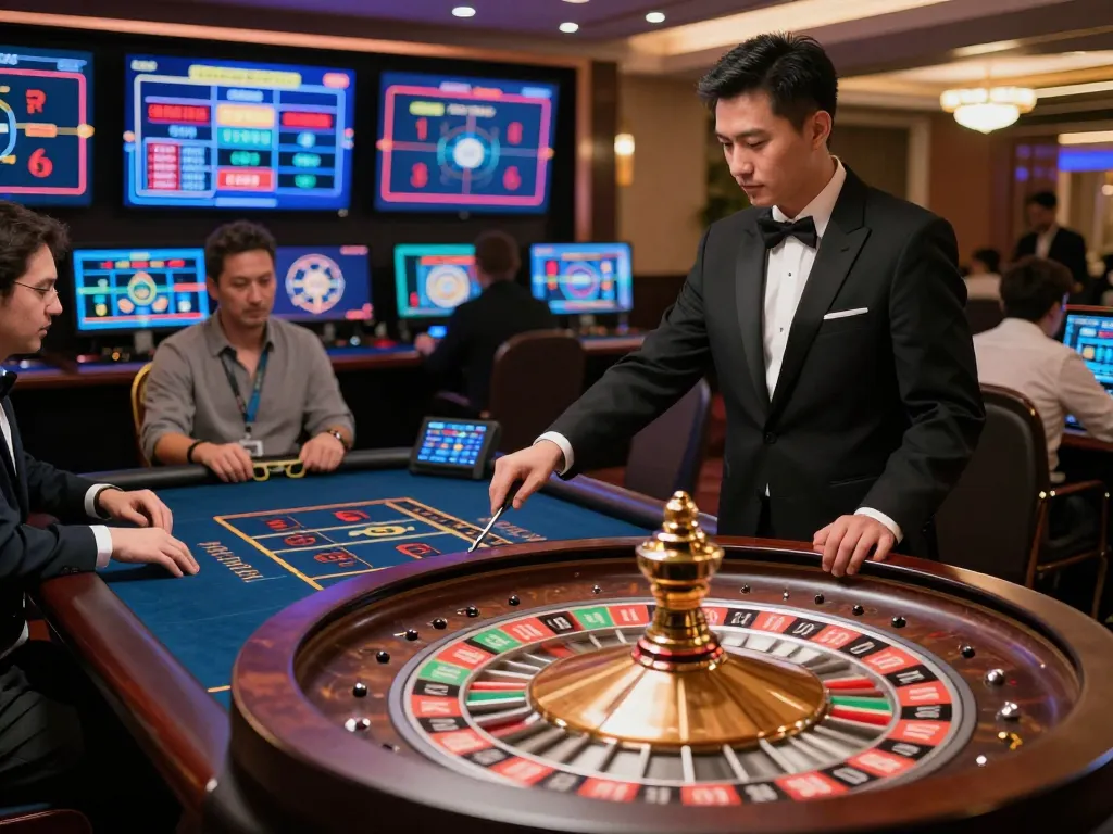 Players engaging in live dealer games on five88 com, focusing on real-time roulette action.