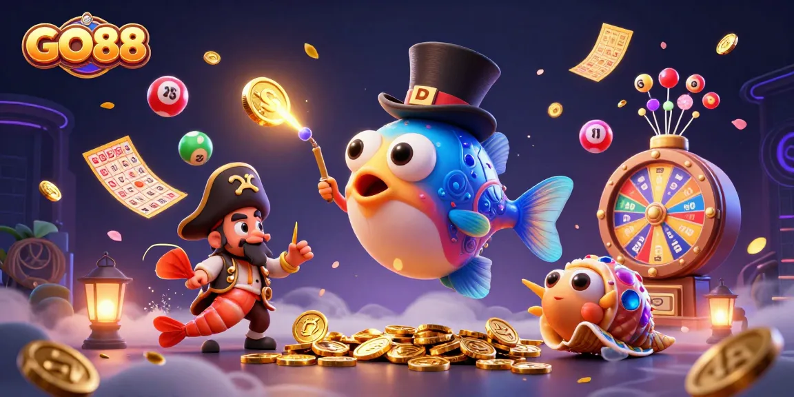 Engage with GO88's vibrant world of gaming filled with excitement, glimmering treasures, and lottery fun.