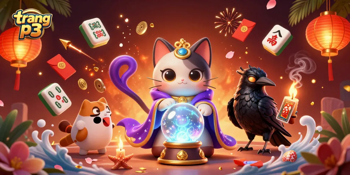 Experience thrilling gameplay at trang p3 with a vibrant 3D illustration showcasing casino magic and character excitement.