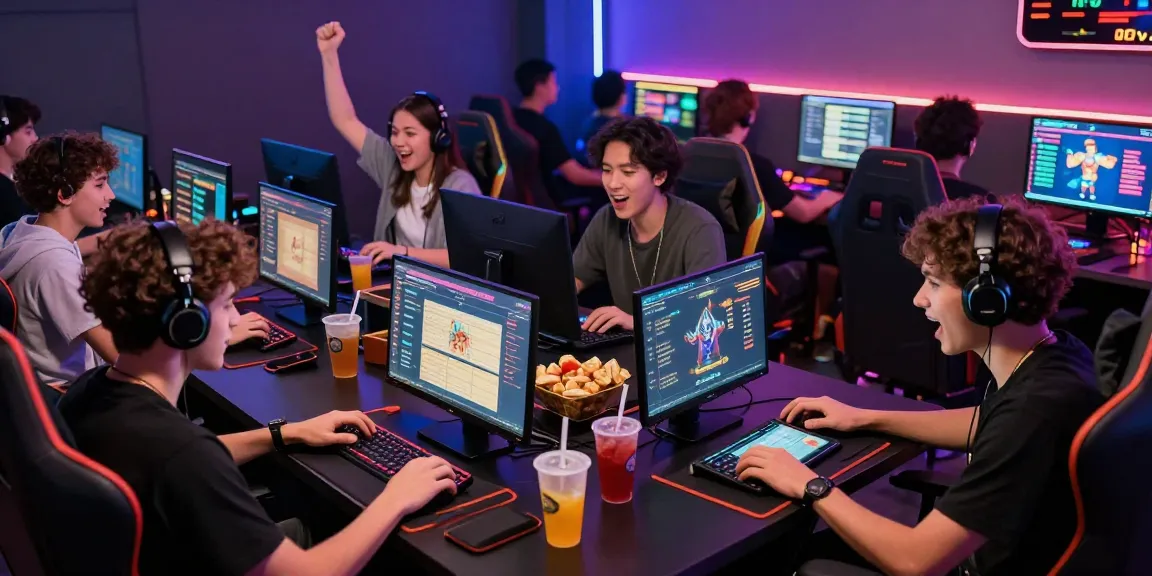 Players enjoying diverse games on xocdia88 platform in a vibrant gaming lounge.