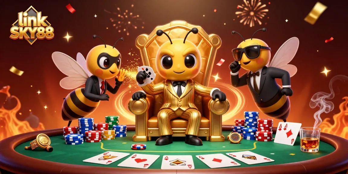 Experience thrilling gameplay with high stakes at link SKY88 featuring a poker mob scene.