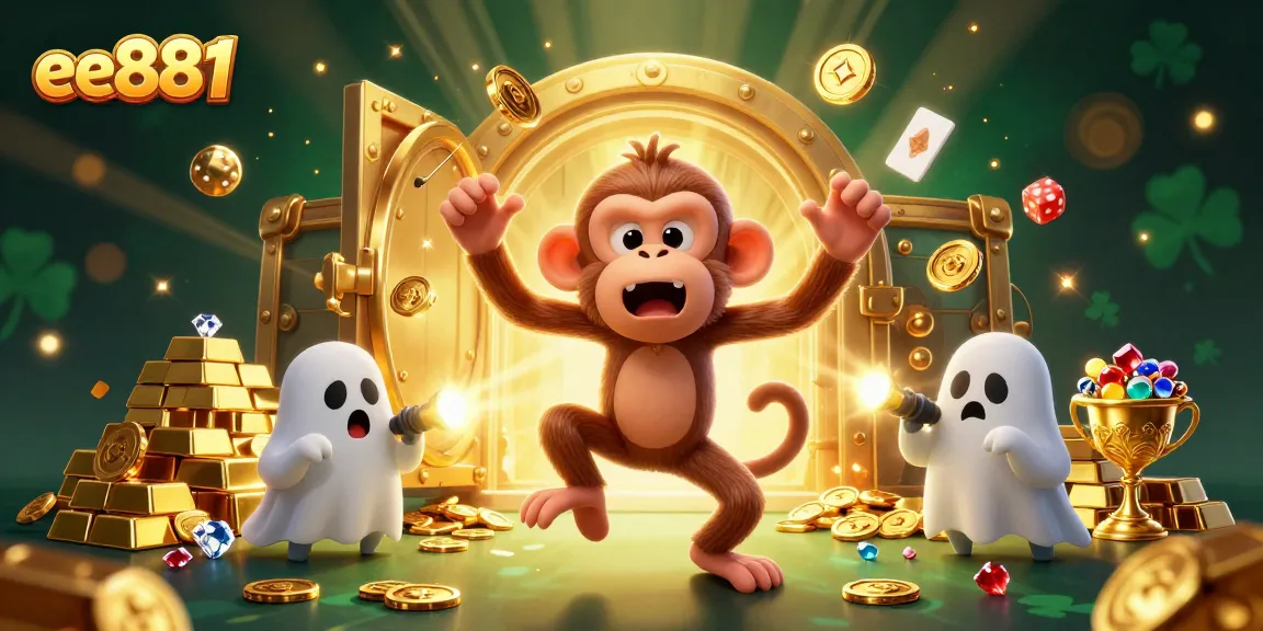 Engage with the exciting world of ee881 as a mischievous monkey juggles treasures in a haunted casino.