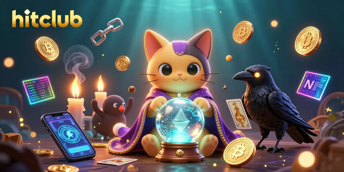 Experience thrilling gameplay actions at hitclub with mystical characters and vibrant crypto elements.